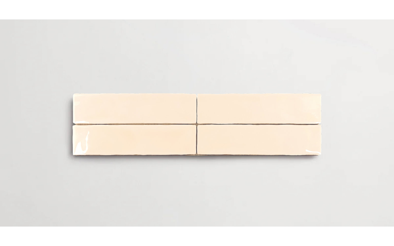 Lake Como 2" x 10" Glossy Tile, Hueso