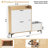 24 Pairs Shoe Storage Cabinet with Cushion Bench and Adjustable Flip Storage Cabinet-722012693