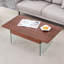 Table basse à plateau relevable avec rangement et pieds en verre trempé Comaneci-126229337