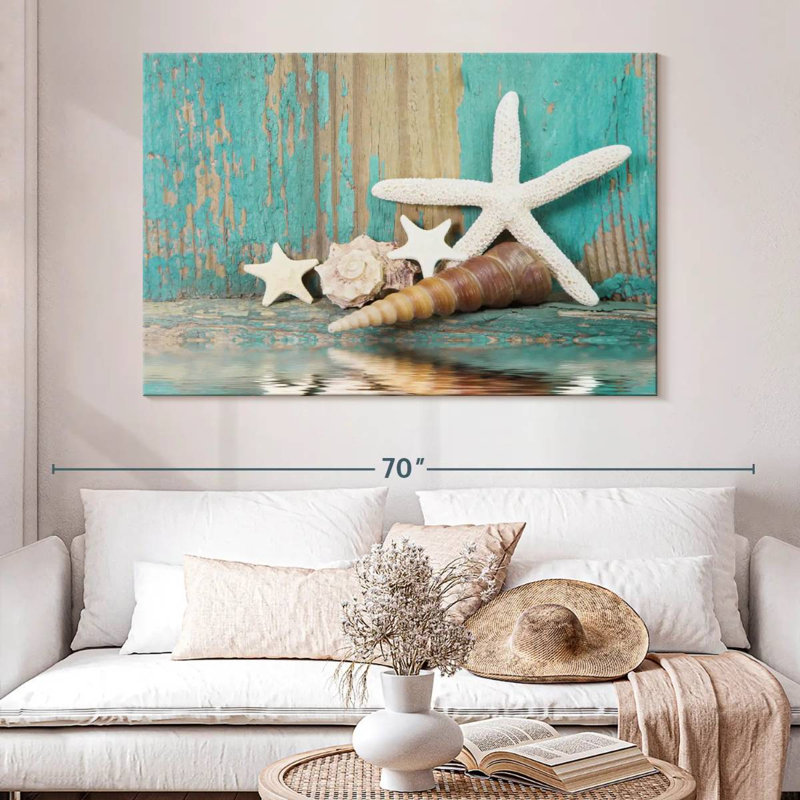Aletra Seashell Treasures, H 34 po x l 51 po