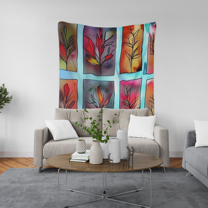 Tapisserie murale, H 80 po x l 68 po