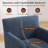 18.9" H Upholstered Armchairs with Metal Base-187942190