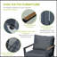 Ensemble de meubles de patio 4 pièces, ensemble de conversation en aluminium, ensemble de canapé d'extérieur avec fauteuils, causeuse, table basse centrale et coussins-758560833