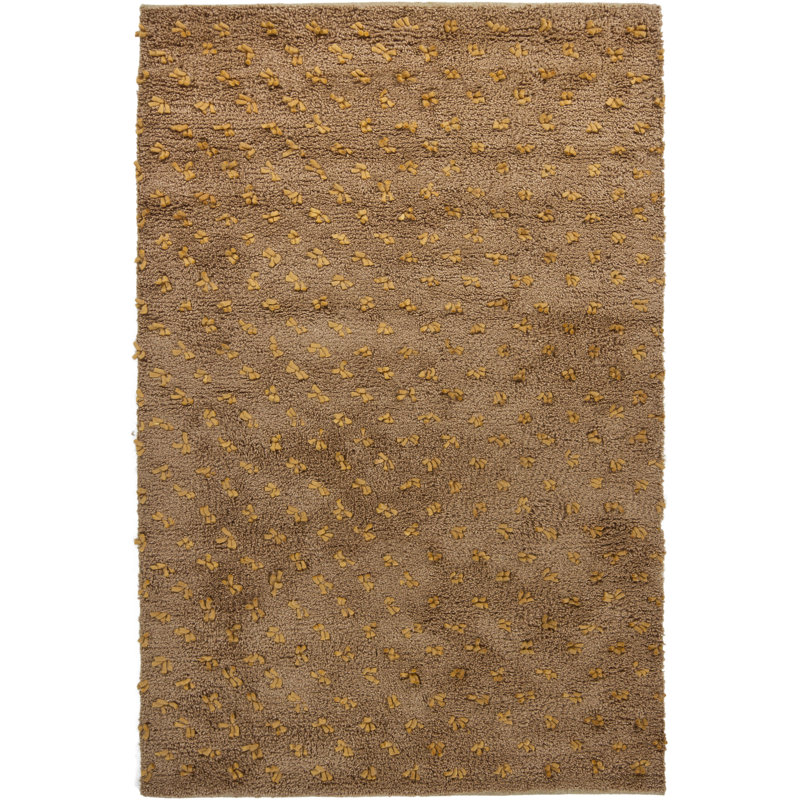 Funston Brown/Tan Area Rug, Rectangle 5' x 7'6"