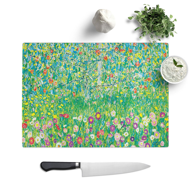 Apple Tree by Gustav Klimt Chopping Board, 0.4cm H x 29cm W x 39cm L