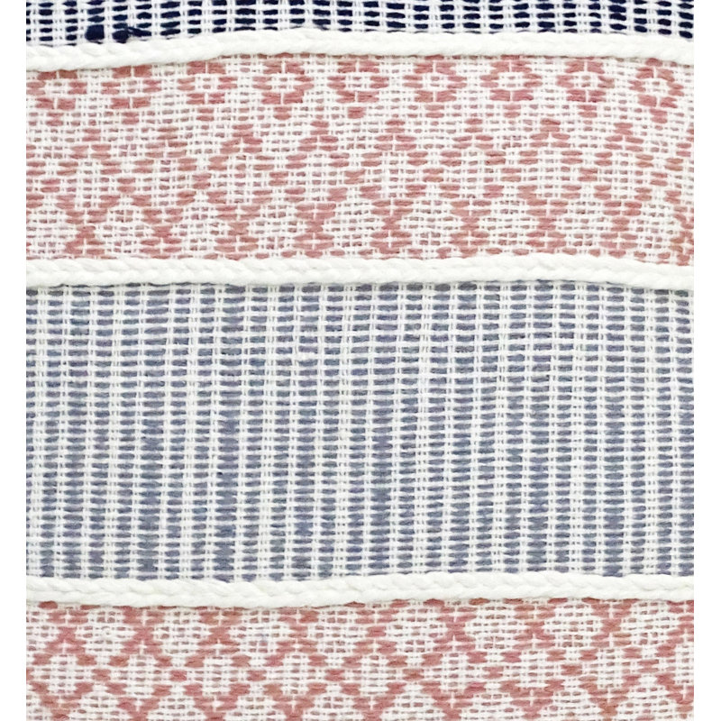 Embroidered Cotton Blend Throw Pillow