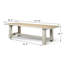 Table de salle à manger en bois massif de pin 39,5 po Wrenn