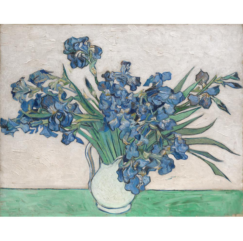 "Irises" par Vincent Van Gogh - Art sur toile tendue avec châssis, H 24 po x l 17 po