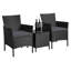 Gudula 2 - Person Patio Dining Set Square Table with Cushions Included-1423755051