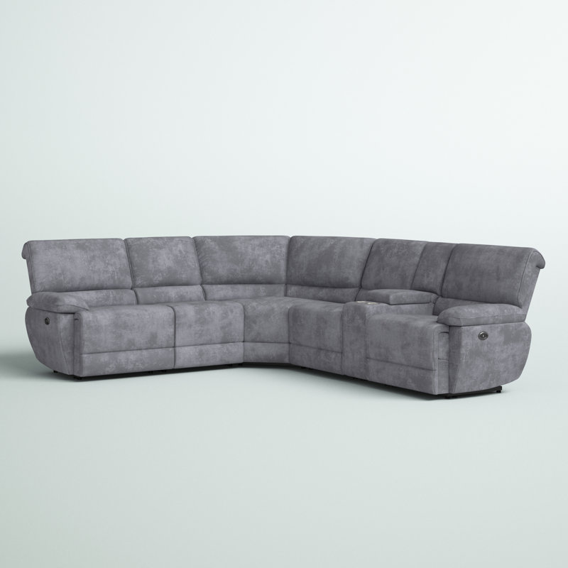 Euclid 3 - Piece Upholstered Power Reclining Sectional