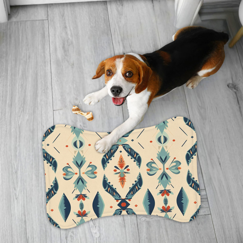 Boho Burst - 1 Piece Bone Shape Feeding Mat