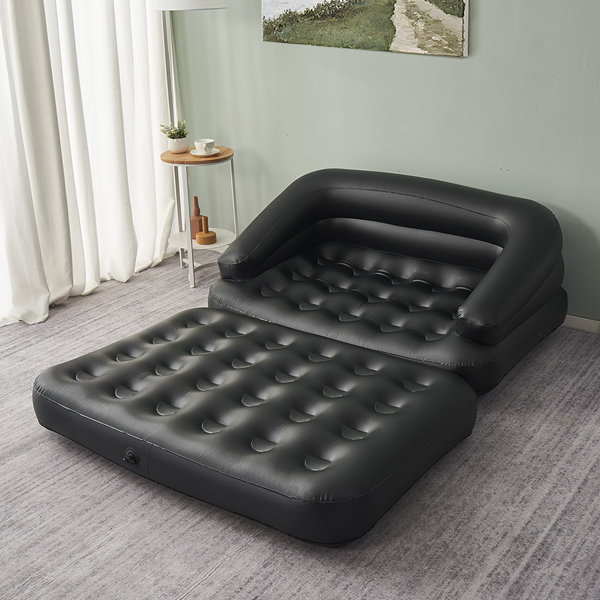 Auto Inflatable Couch, Air Mattress Sofa Bed with Portable Air Pump