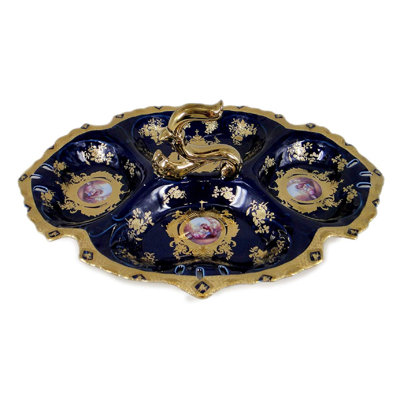 Astoria Grand Kendall Porcelain Divided Serving Dish