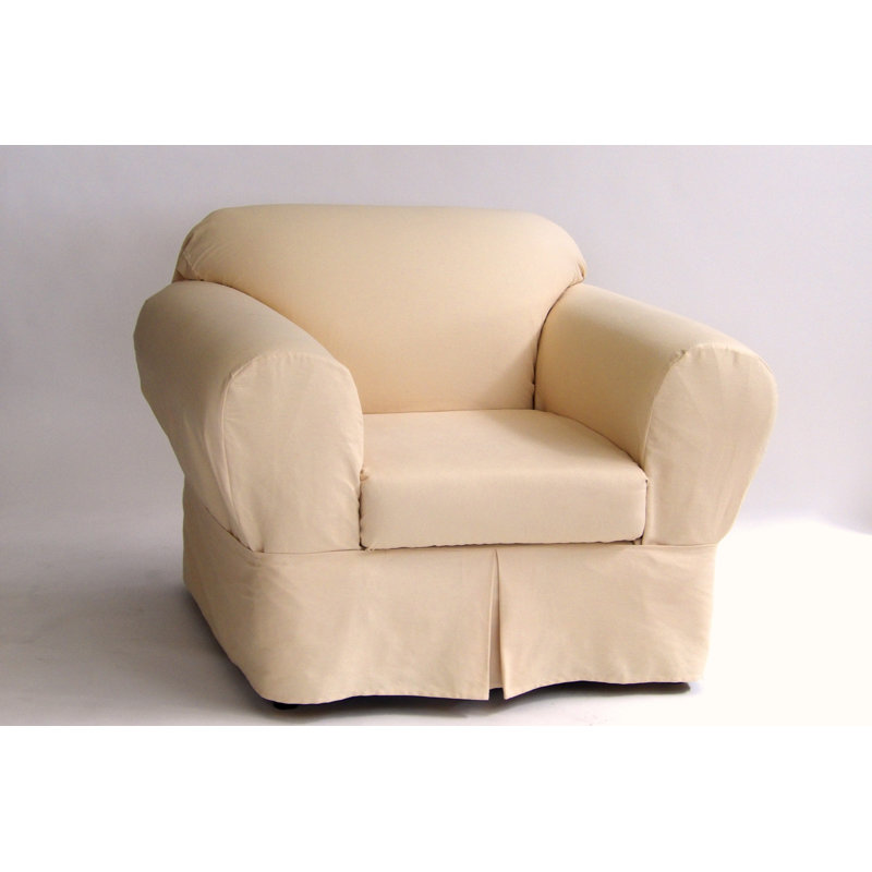 Housse pour fauteuil à coussins carrés / rectangulaires, Beurre