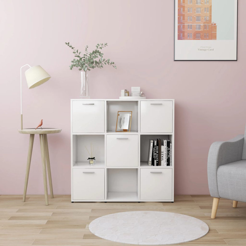 Atkin 90cm H x 90cm W Cube Bookcase, White