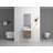 Floating Wall-Mounted Bathroom Vanity With Sink-408801263