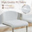 Kimara 7-Piece Modern 63" Rectangular Faux Marble Pedestal Dining Set-947337914-984882713