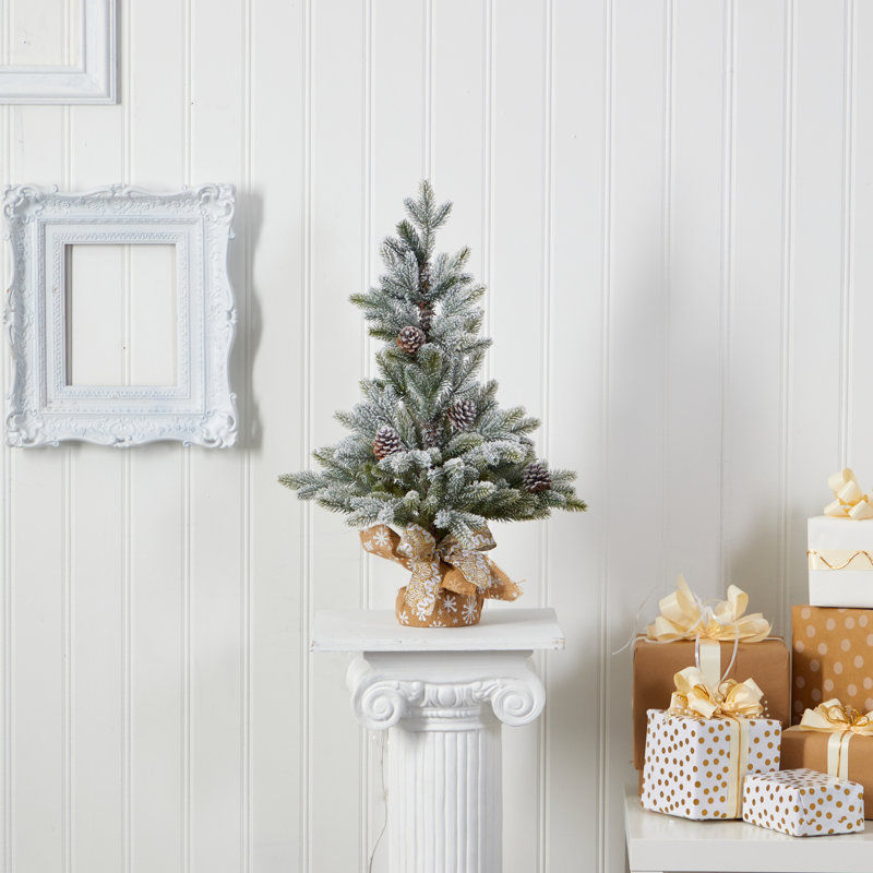 Sapin de Noël artificiel floqué 2 '