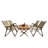Karinna 4 - Person Wood Patio Dining Set with Rectangular Table