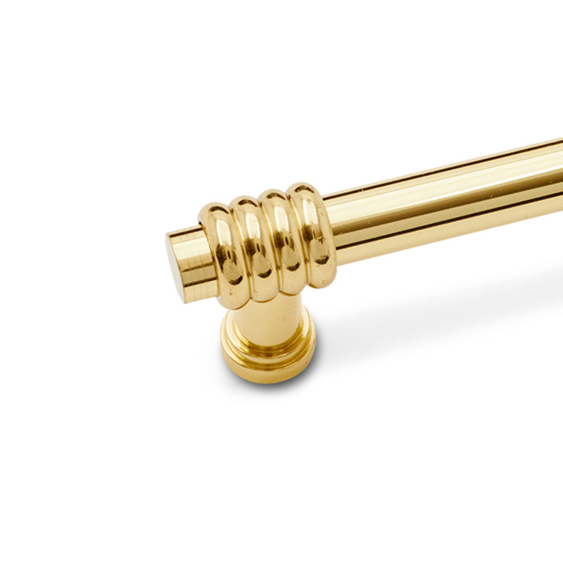 CP Series 3" Center to Center Bar Pull, Polished Brass / Polished Brass