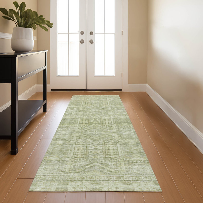Premium Machine Washable Ashlynn Border Rug, Runner 2'3" x 7'6"