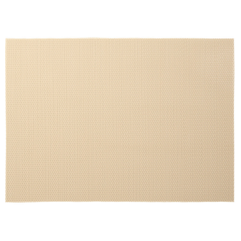 Ensemble de 4 napperons rectangulaires en vinyle, Upcycled Beige