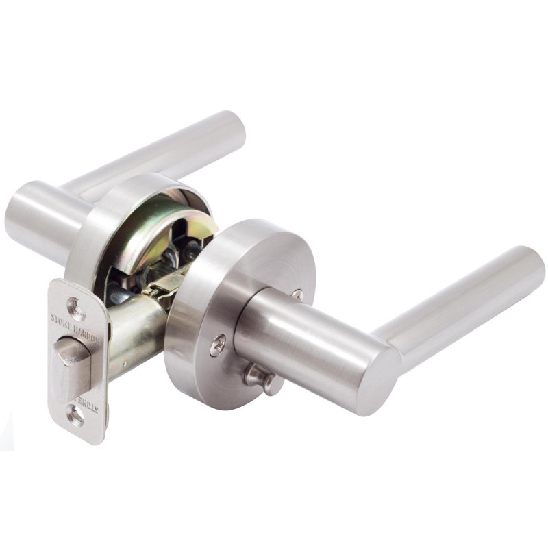 Leviers de porte avec Zurich, Nickel satiné