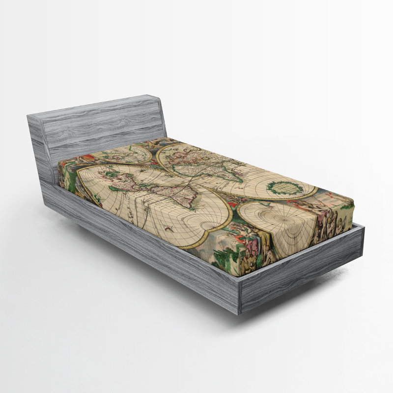 Multicolore Ambesonne, Ensemble literie pour lit simple