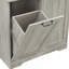 Armoire de rangement pour salle de bain avec portes et tiroirs, panier à linge inclinable, plusieurs espaces de rangement, style autoportant, tablette ouverte, tablette réglable