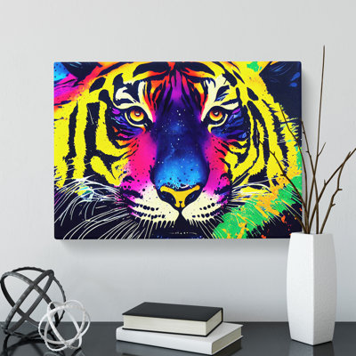 Tiger Splash Vol.2 Abstract - Wrapped Canvas
