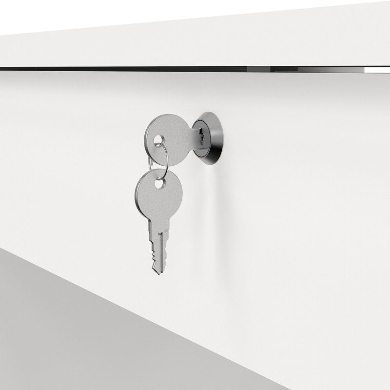 Channay Computer Desk, White