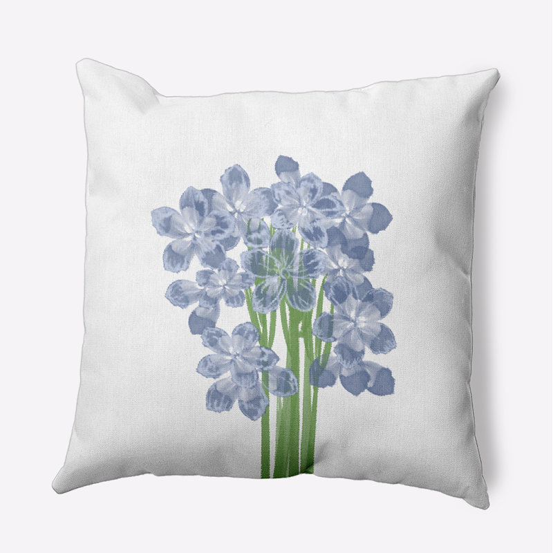 Housse et insert de coussin carré Nantucket, Bleu, 18 po x 18 po