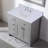 36'' Engineered Stone Single Bathroom Vanity Top with Sink