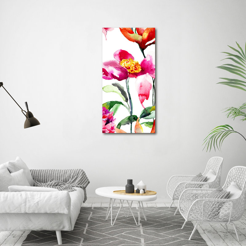 Field Flowers - Wrapped Canvas Print