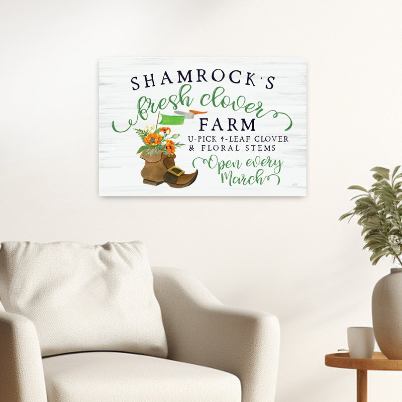 Shamrock's Fresh Clover Farm, H 24 po x l 16 po