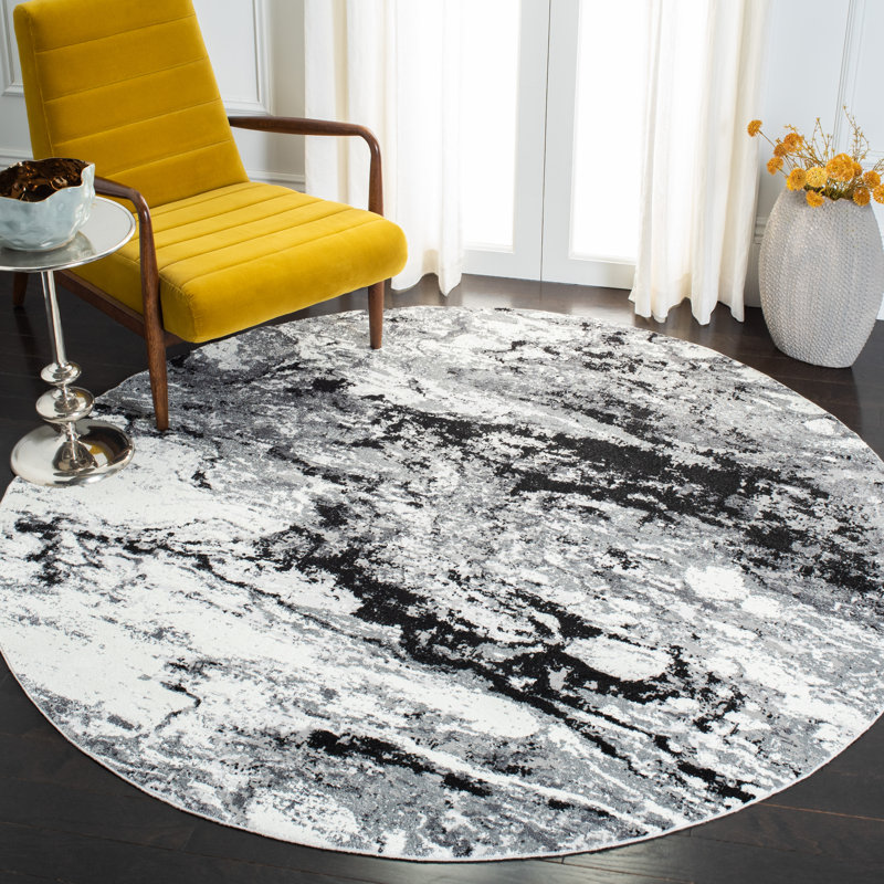Tapis gris Minnetonka, Rond 6 pi 7 po