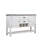 Brown And White 2-Drawer Server