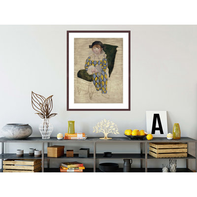 «Paul en arlequin» par Pablo Picasso, impression giclée encadrée