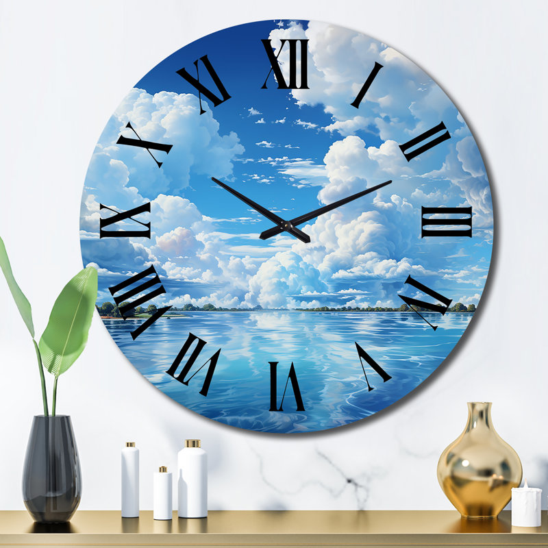 Horloge murale en métal Benjamin, Grand