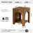 19.7" End Table Set, 2-Tier Square Side Table for Living Room, Bedroom, Office-312700127