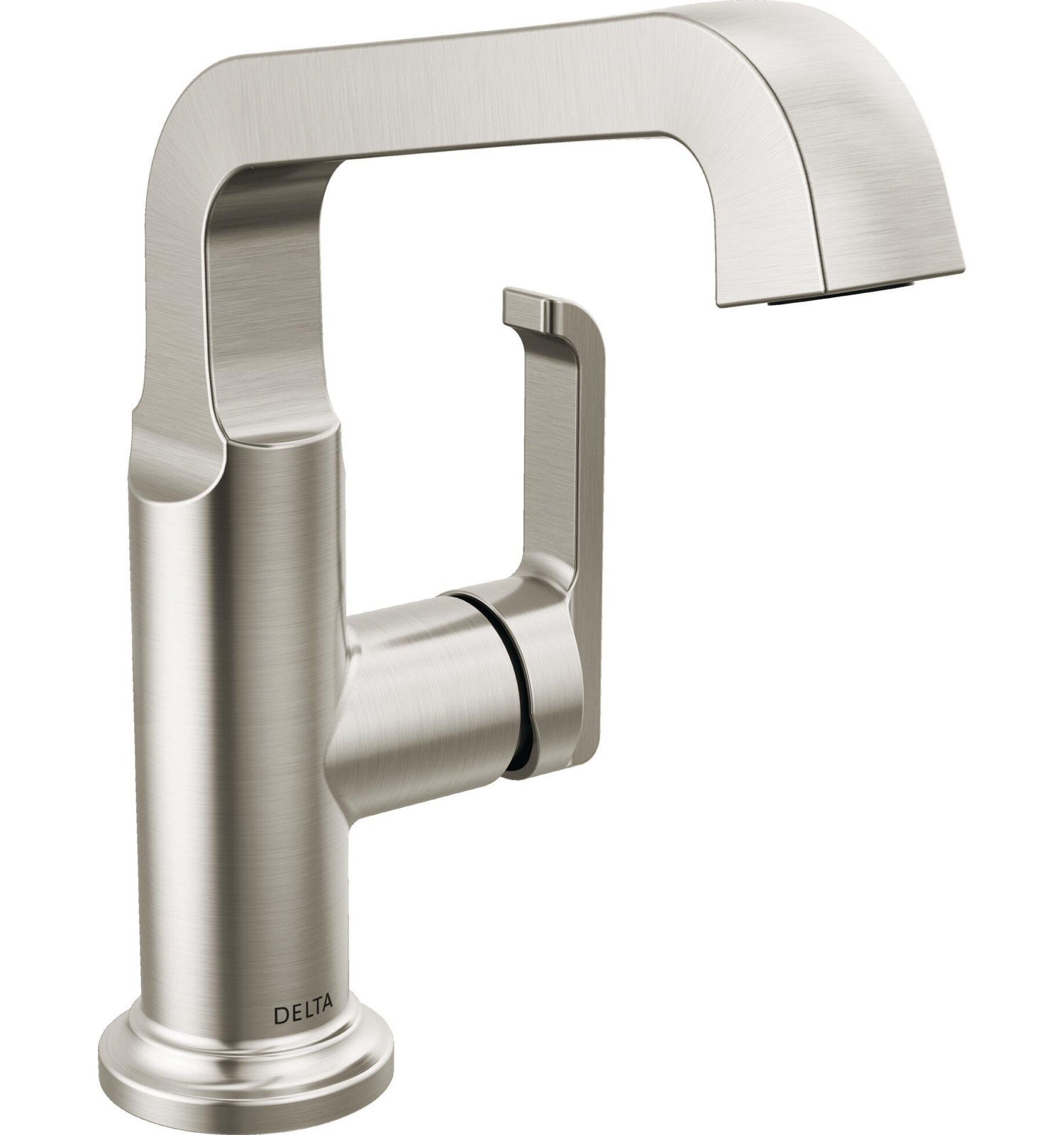 Tetra Single-Hole Bathroom Faucet with Drain, Stainless