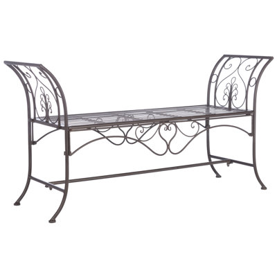 Geddes Metal Garden Bench by Ophelia & Co.