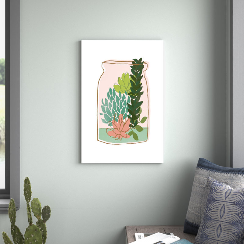 " Terrarium Cameo VIII " Painting Print, 36" H x 24" W