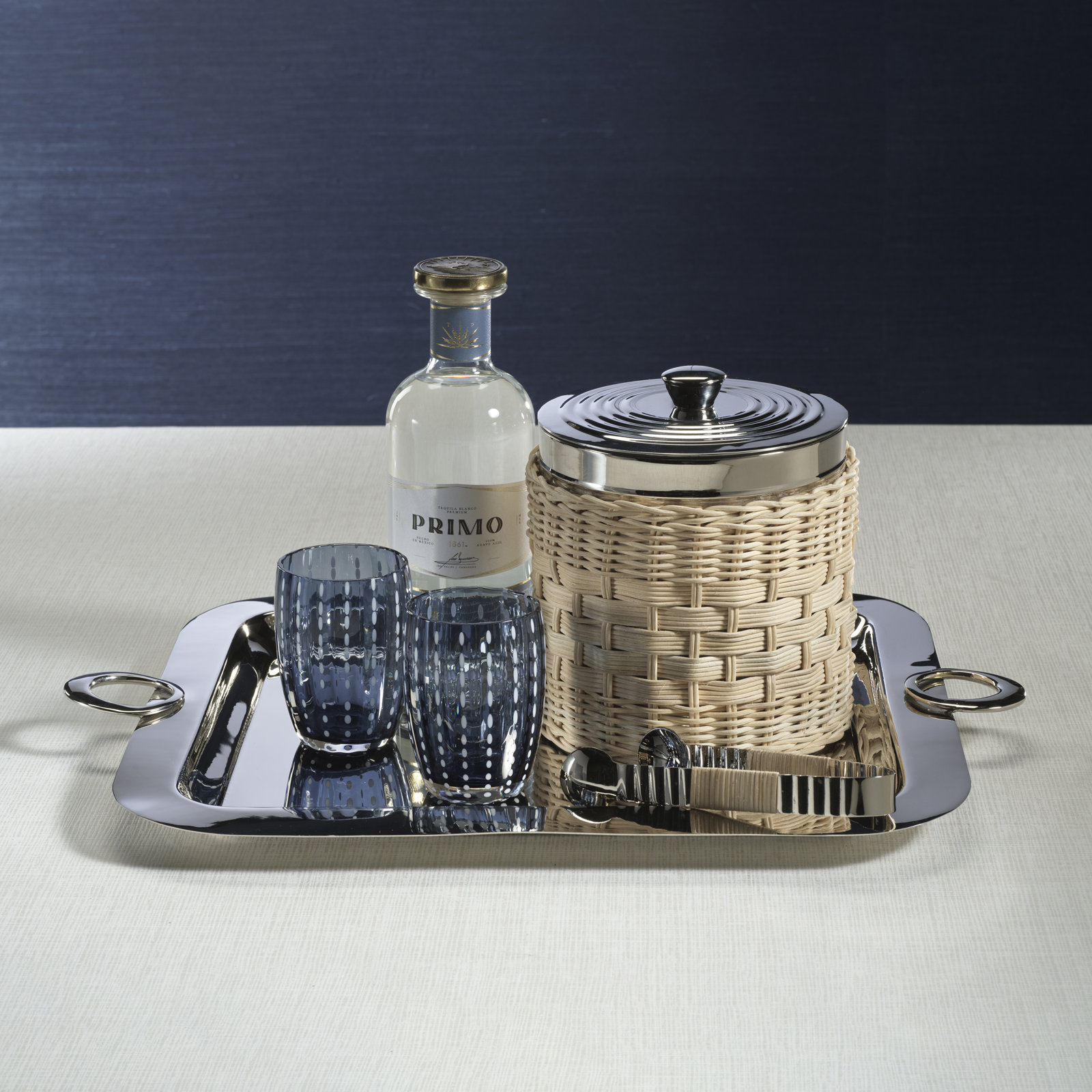 The Palmier Steel Ice Bucket