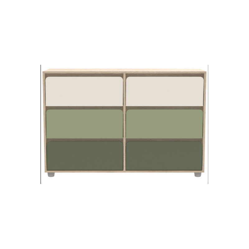 Bustillo Modern Contemporary 47.01'' W 6 Drawer Dresser