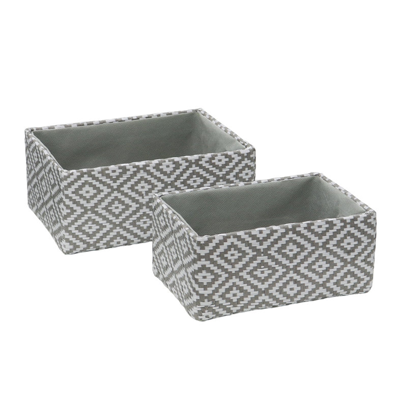 JVL Fabric Decorative Basket