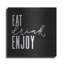 «Eat, Drink, Enjoy» par Jaxn Blvd., art mural en métal-1879088936