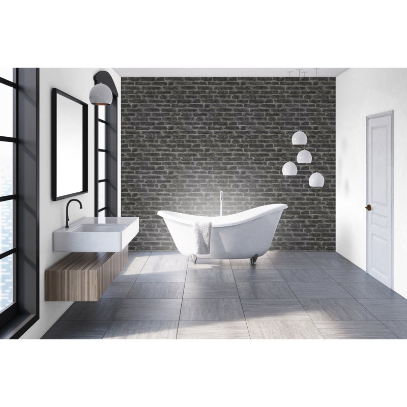 Brick Metallic Wallpaper Roll