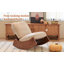 Chaise berçante confortable, fauteuil oscillant rembourré de haute qualité, structure en bois massif, parfaite pour les réglages multiples de la chaise de lecture pour la chambre à coucher et le salon-134644805