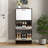 Shoe Storage Cabinet with 3 Flip Drawers-1931796250